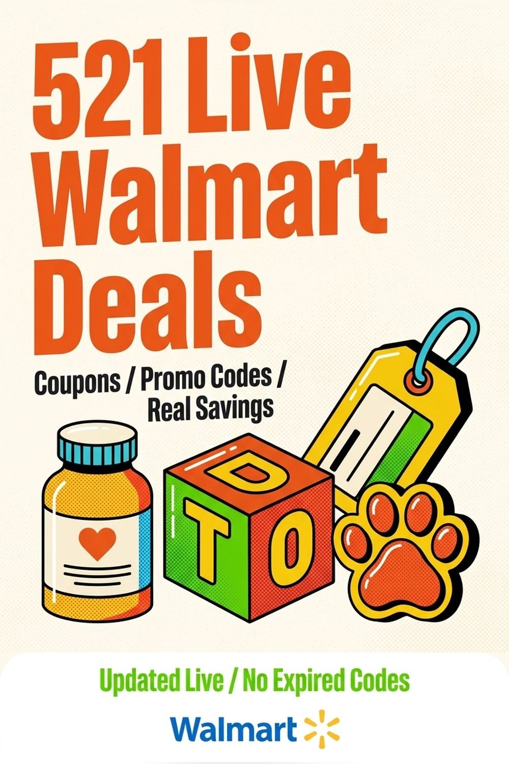 521 active Walmart deals refreshed live: health and beauty, toys, travel gear, and pet supplies. Fin